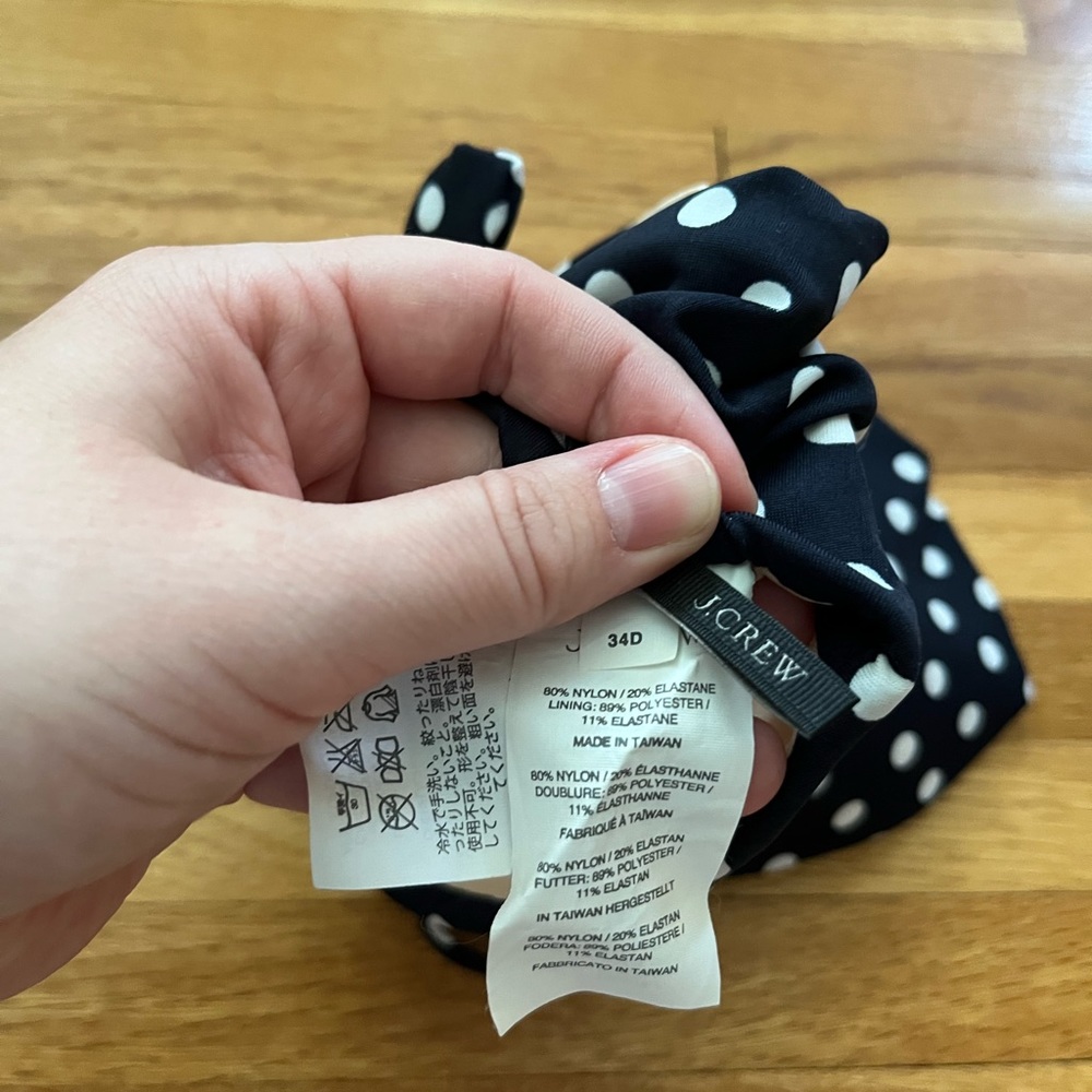 J. Crew Polka Dot Underwire Bikini Top - Picture 4 of 4